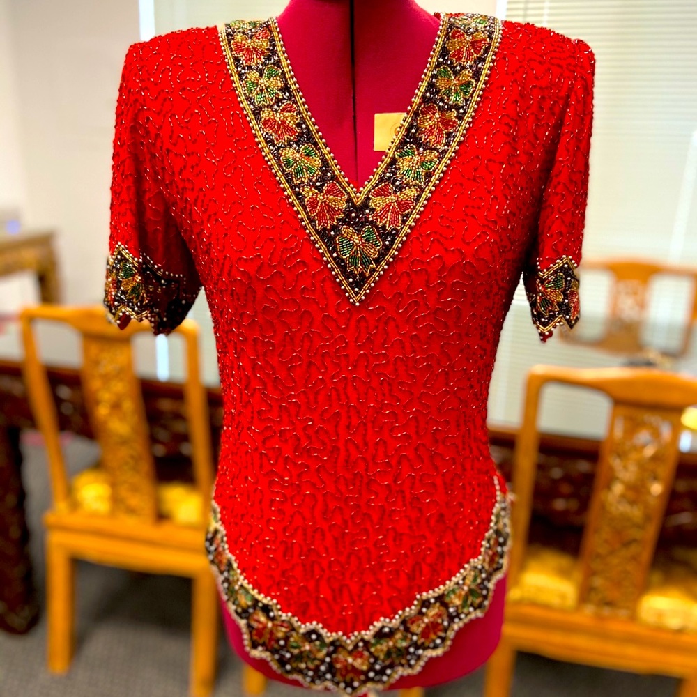 Laurence Kazan New York Sequin Top